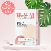 Narrow Lashes 4D - 6in1 Mixbox (1.000 fertige Wimpernfächer) Künstliche Wimpern 0.07 C - WUM GERMANY - fertige Wimpernfächer